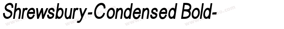 Shrewsbury-Condensed Bold字体转换